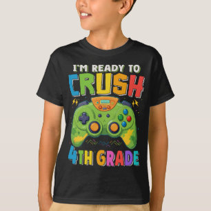 Camiseta Estou pronto para esmagar o jogador do 4º ano de v