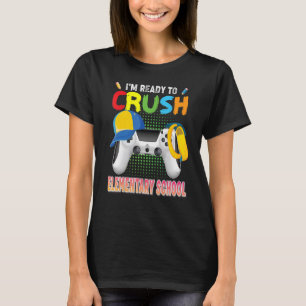Camiseta Estou pronto para esmagar o jogo de vídeo da escol