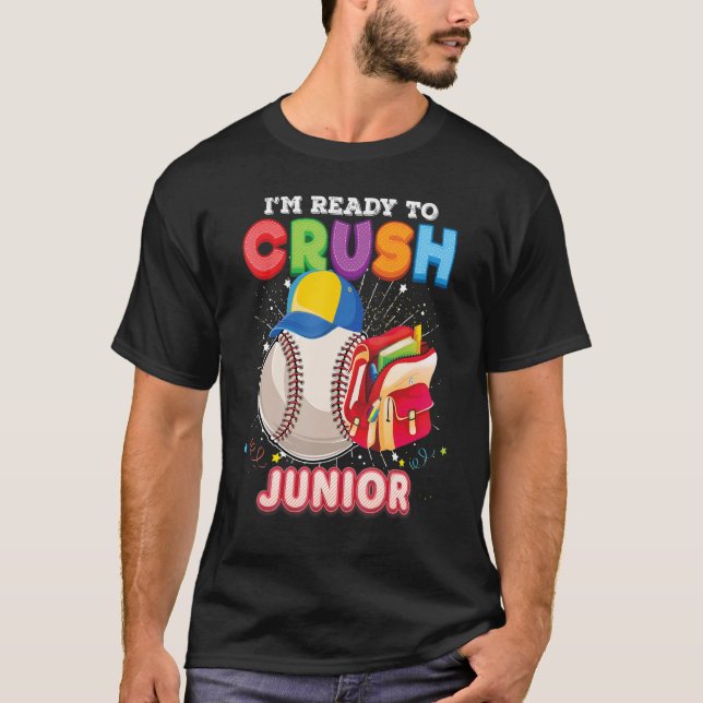 Camiseta Estou Pronto Para Esmagar O Júnior De Volta Para O (Frente)