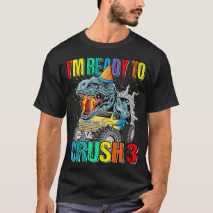 Camiseta Estou pronto para esmagar o monstro aniversário de
