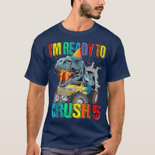 Camiseta Estou pronto para esmagar o monstro de aniversário