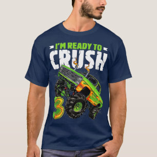 Camiseta Estou pronto para esmagar o monstro do aniversário