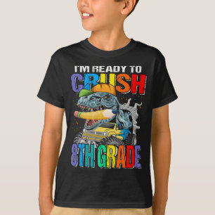 Camiseta Estou pronto para esmagar o monstro do Dinossauro