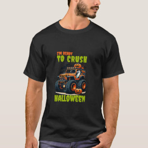Camiseta Estou pronto para esmagar o monstro do Halloween