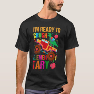 Camiseta Estou pronto para esmagar o monstro elementar Dino