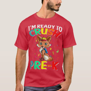 Camiseta Estou Pronto Para Esmagar O Pré-K De Volta À Escol