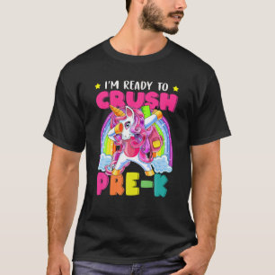 Camiseta Estou Pronto Para Esmagar O Professor Pré-K Estuda