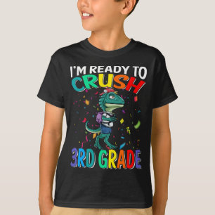Camiseta Estou pronto para esmagar o Raptor do 3º ano de v