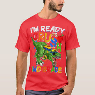 Camiseta Estou pronto para esmagar o segundo Grau Dino de v