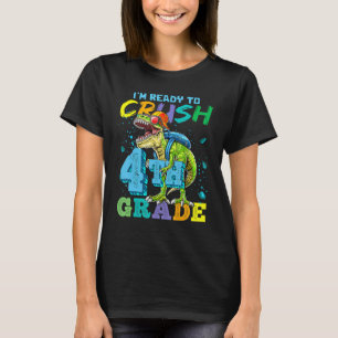 Camiseta Estou Pronto Para Esmagar o Tiranossauro da 4ª Sér