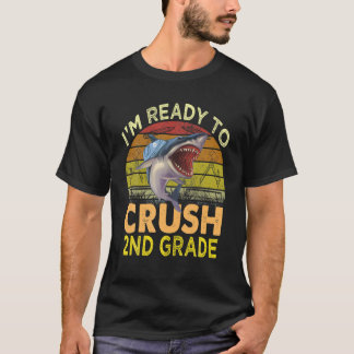 Camiseta Estou pronto para esmagar o tubarão Segundo de vol