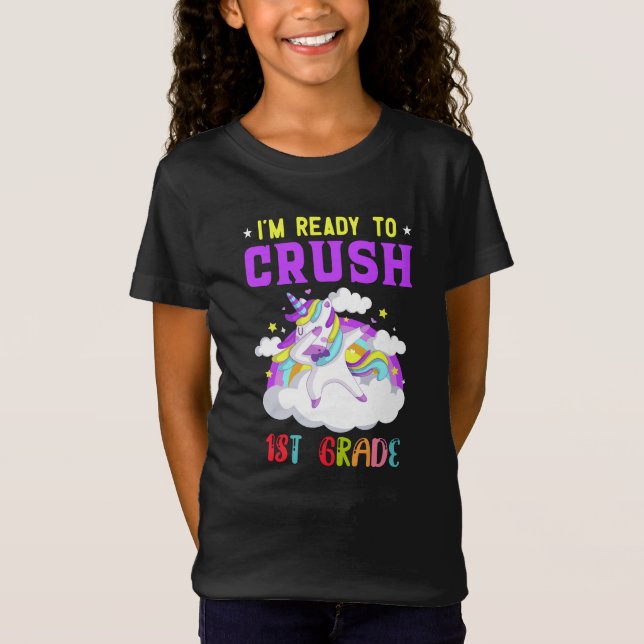 Camiseta Estou pronto para esmagar o Unicórnio da rua (Frente)