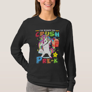 Camiseta Estou Pronto Para Esmagar O Unicórnio Pré-K A Esma