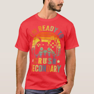 Camiseta Estou pronto para esmagar o videogame secundário d
