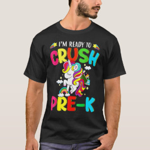 Camiseta Estou Pronto Para Esmagar Os Crianças Pré-K Do Nív