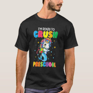 Camiseta Estou Pronto Para Esmagar Peixe Unicórnio Pré-Esco