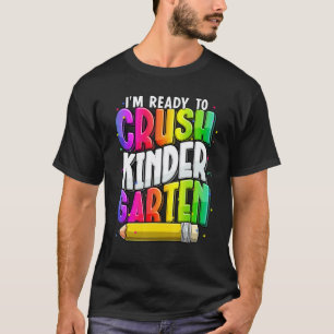 Camiseta Estou Pronto Para Esmagar Professora de Jardim de 