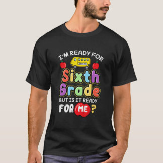 Camiseta ESTOU Pronto Para Esmagar Sexto Ano Volta às Aulas