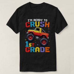Camiseta Estou pronto para esmagar um caminhão de monstro d