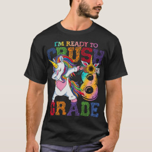 Camiseta Estou Pronto para Esmagar Unicórnio da 8ª Série Es