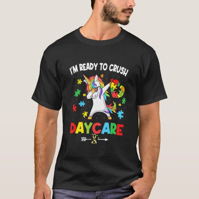 Camiseta Estou Pronto Para Esmagar Unicórnio de Creche Cons (Frente)