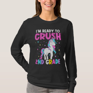 Camiseta Estou Pronto Para Esmagar Unicórnio Fofo Da Segund