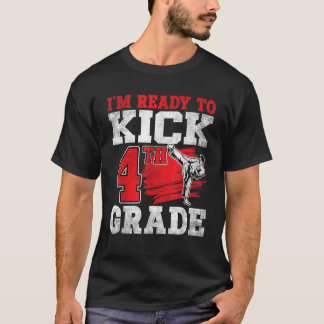 Camiseta Estou pronto para fazer Karate do 4º ano voltar à 