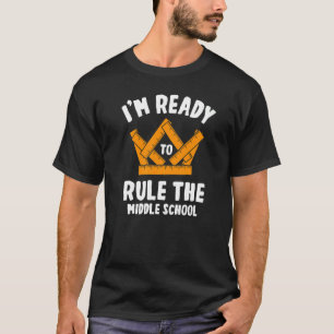 Camiseta Estou pronto para governar o estudante do ensino m