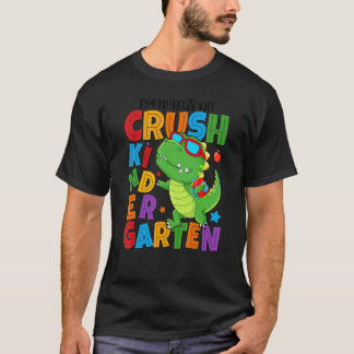 Camiseta Estou Pronto Para O Jardim De Infância Meninos Din