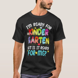 Camiseta Estou Pronto Para O Primeiro Dia De Aula Do Jardim