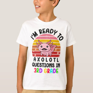 Camiseta Estou pronto para perguntas sobre Axolotl no prese