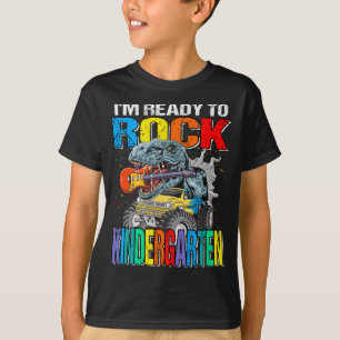 Camiseta Estou pronto para Rock Monster do Jardim de Infân