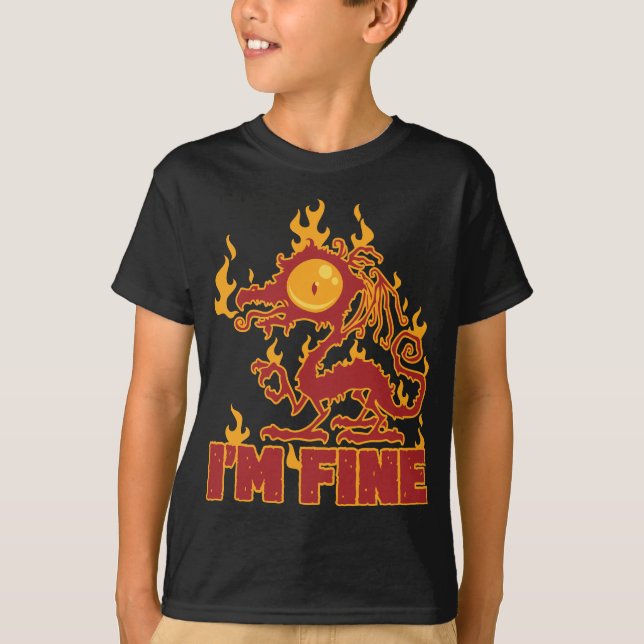 Camiseta Estou queimando o Dragão (Frente)