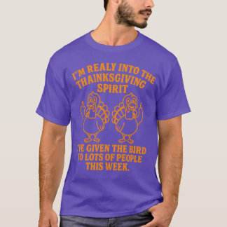 Camiseta Estou realmente no espírito de Ação de Graças que