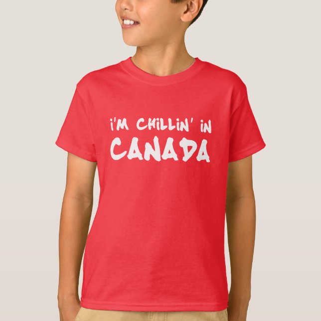 Camiseta Estou Relaxando No Canadá (Frente)