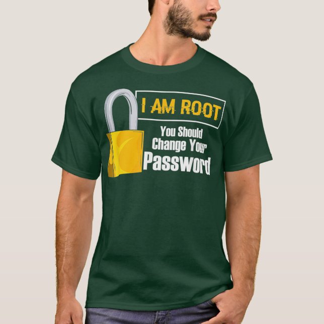 Camiseta Estou Robusto Você Deve Alterar Sua Senha (Frente)