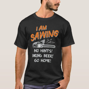 Camiseta Estou Sawger Chainsaw Wood Worker Lumberjack