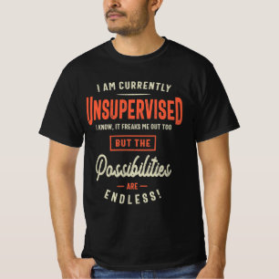 Camiseta Estou Sem Supervisão De Sarcasmo Engraçado.