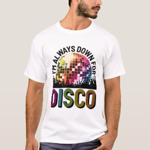 Camiseta Estou sempre para baixo para a Festa de solteira d