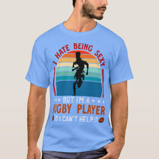 Camiseta Estou sendo sexy jogador de Rugby