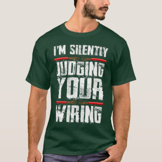 Camiseta Estou Silenciando Seu Elétrico Engraçado De Cabeam