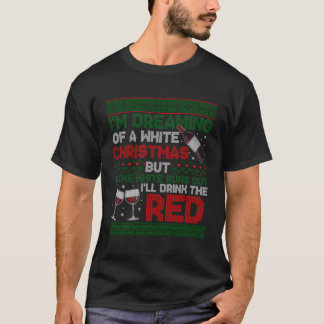 Camiseta Estou Sonhando Com O Natal Branco Se O Branco Esca