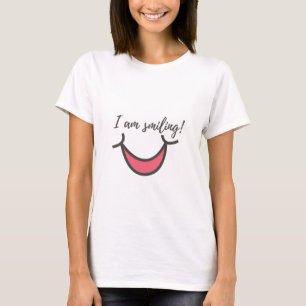 Camiseta Estou sorrindo!
