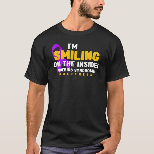 Camiseta Estou sorrindo no Awarene da Síndrome de Moebius D (Frente)