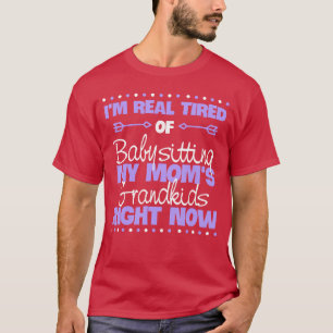 Camiseta Estou tão cansado de cuidar dos netos da minha mãe
