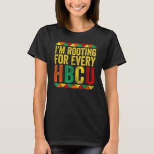 Camiseta Estou torcendo por cada HBCU Black History Month