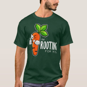 Camiseta Estou torcendo por você vermelhos vegetais