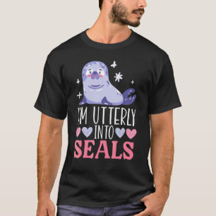 Camiseta Estou Totalmente nas Focas Biólogo Marinho Animal 