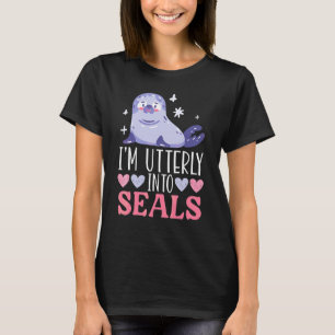 Camiseta Estou Totalmente nas Focas Biólogo Marinho Animal 