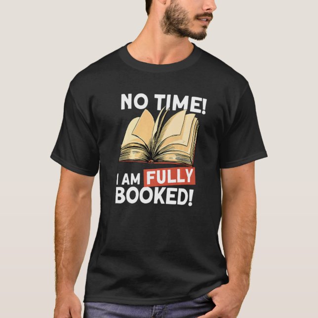 Camiseta Estou Totalmente Reservado Lendo Bookworm (Frente)